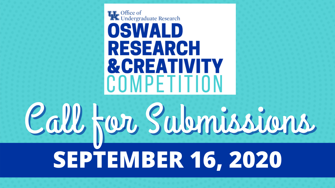 Oswald Research & Creativity Competition: Call for Submissions