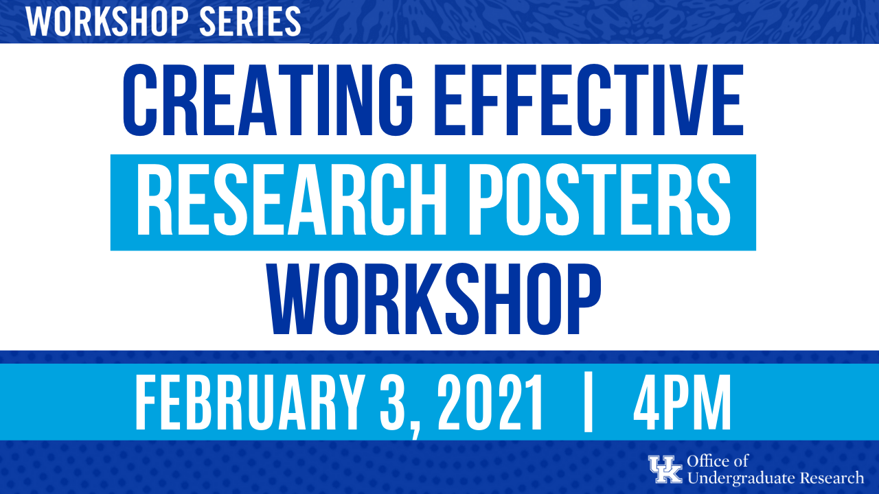 Creating Effective Research Posters Workshop
