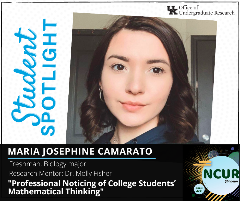 Maria Josephine Camarato NCUR spotlight