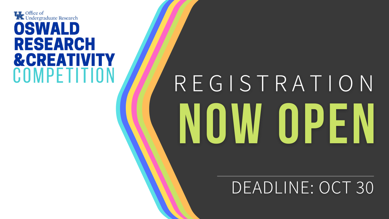 Oswald Research and Creativity Competition registration now open