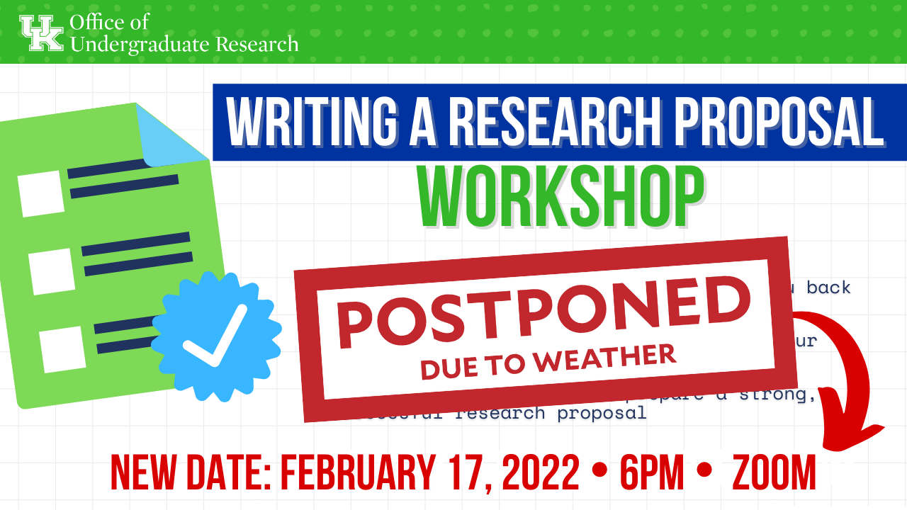 Writing a Research Proposal Workshop
