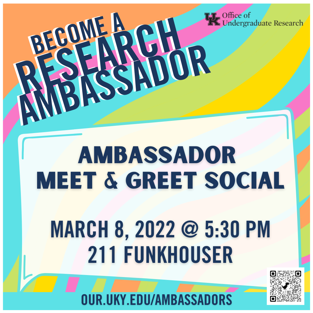 research ambassador meet greet social March 8, 2022