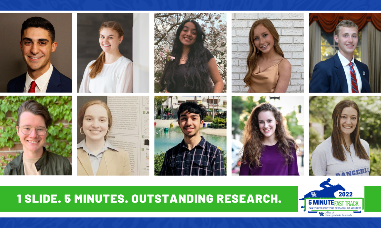 2022 5-Minute Fast Track Research Competition finalists