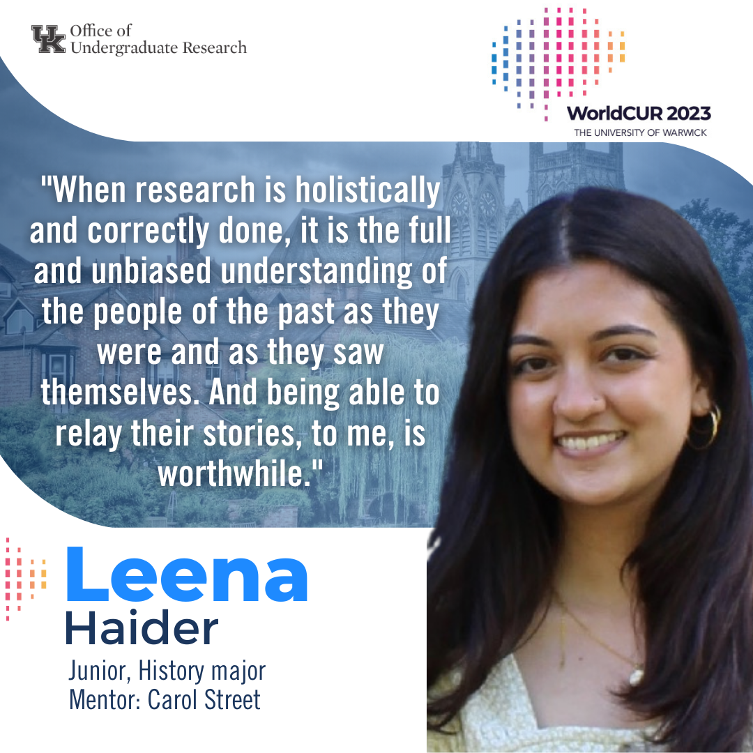 Leena Haider World CUR 2023 Spotlight