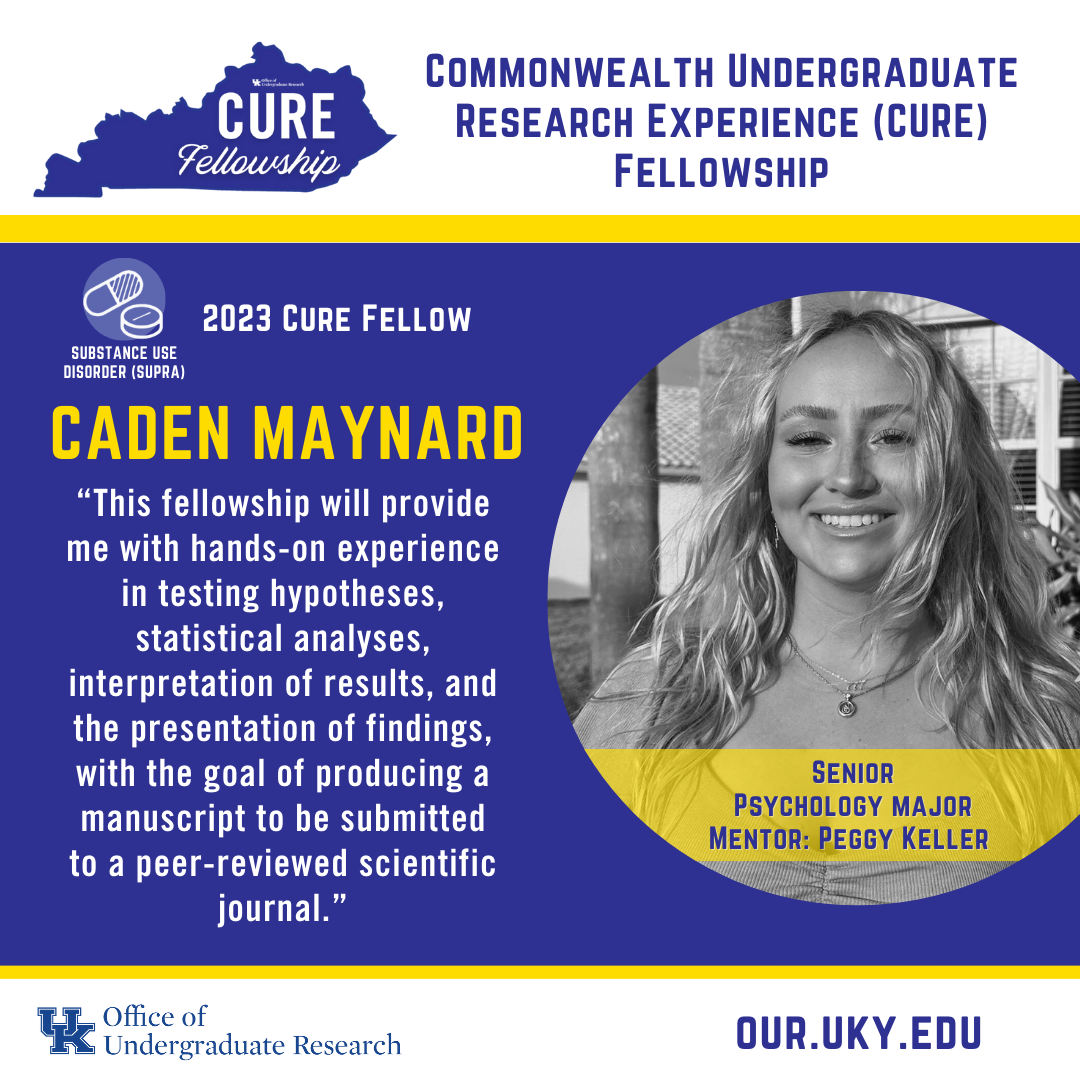 Caden Maynard 2023 CURE Fellow