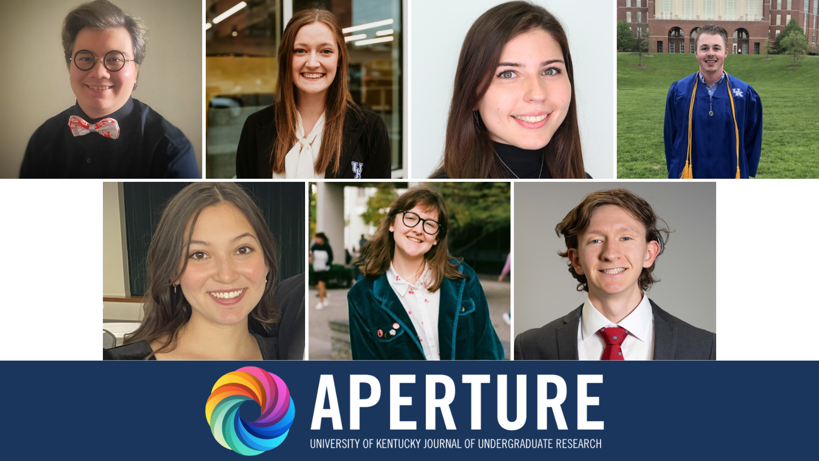 The students pictured are the first to have their research published in Aperture's inaugural edition. Photo provided by OUR.