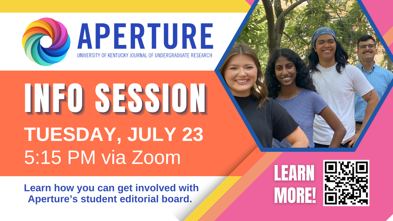 Aperture Info Session July 23 via Zoom