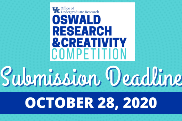 Oswald Research & Creativity Competition: Submission Deadline