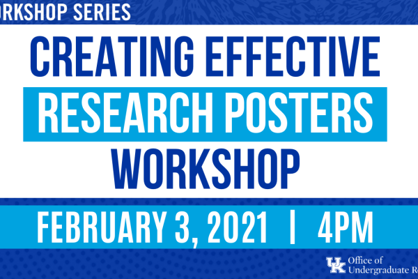 Creating Effective Research Posters Workshop