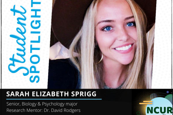 Sarah Elizabeth Sprigg NCUR Spotlight