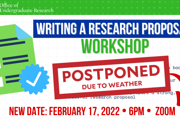 Writing a Research Proposal Workshop