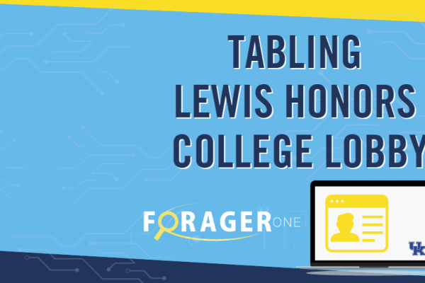 ForagerOne tabling Honors College