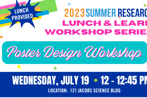 Summer research lunch learn series poster design workshop