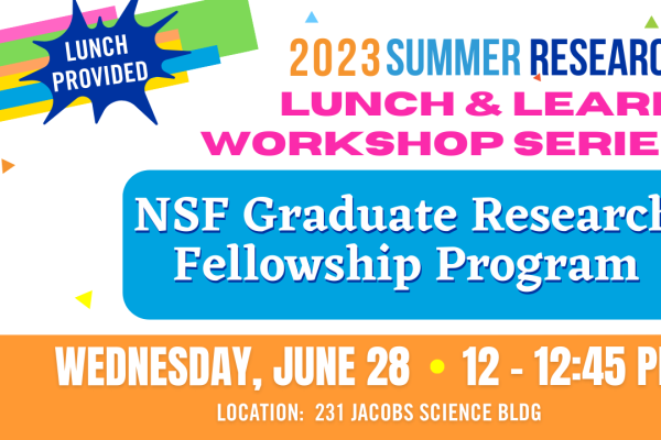 summer research lunch and learn series NSF GRFP info session