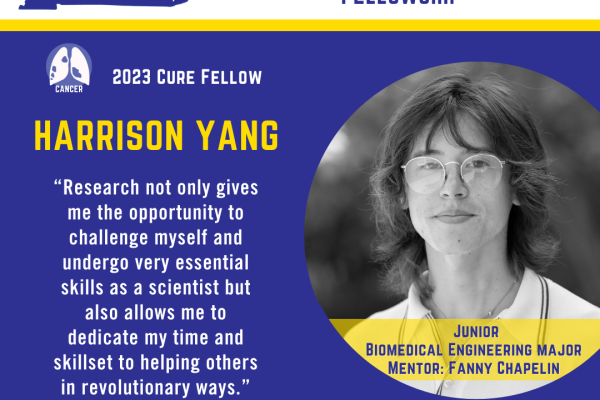 Harrison Yang 2023 CURE Fellow