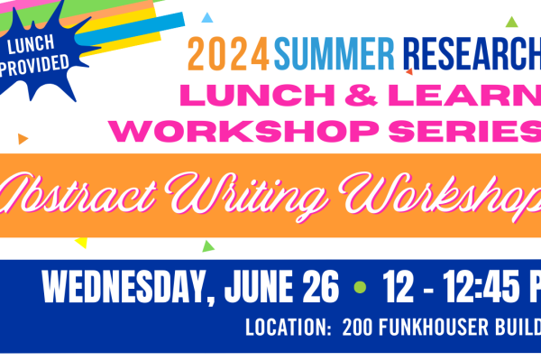 Summer 2024 Abstract Writing Workshop