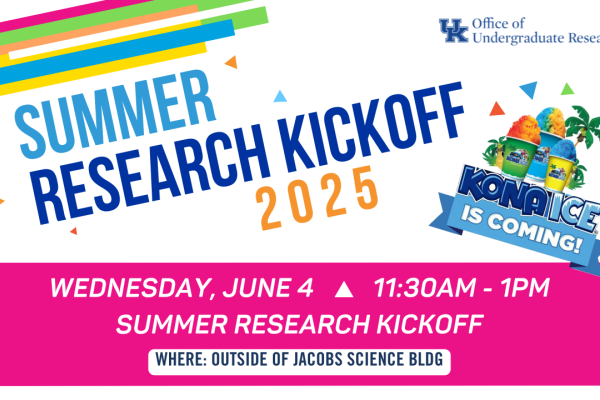 Summer Research Kickoff June 4 at 11:30 AM
