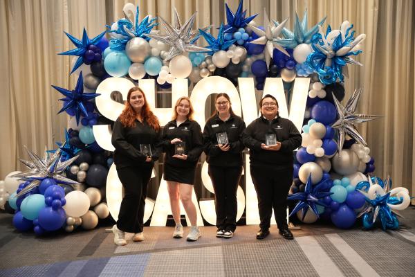 Left to right: Erin Stratton, Molly Lobel, Madi Wilson, Connor Stuart