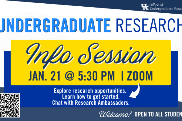 Undergraduate Research Info Session Jan. 21, 2026: Learn more