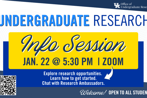 Undergraduate Research Info Session Jan. 22, 2026: Learn more
