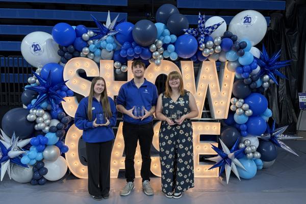 From left: Addison Witucki, Austin Trotter and Kaydee Straw. Not pictured: Owen Walker. Photo courtesy of UK Office for Undergraduate Research.