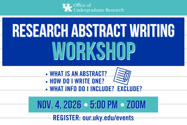 Research Writing Workshop November 4, 2026
