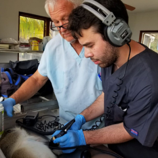 Lucas Barrett and Dr. Jeff Osborn summer research