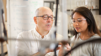 David Atwood and undergraduate research student