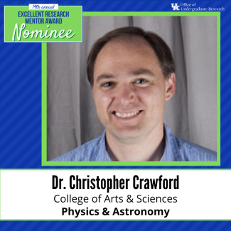 Mentor of the Year Nominee Christopher Crawford