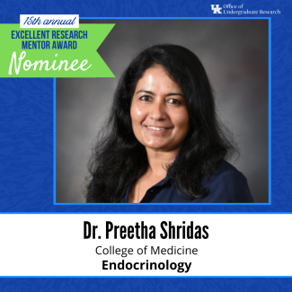 Dr. Preetha Shridas