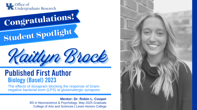 Kaitlyn Brock - published First Author