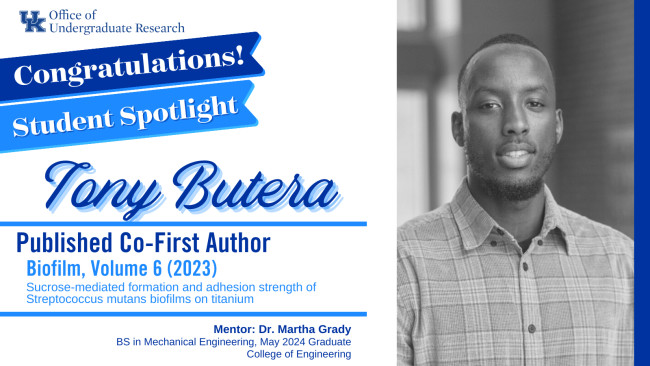 Tony Butera - Published Co-First Author