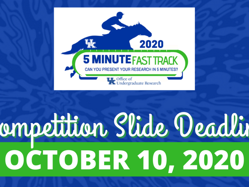 5-Minute Fast Track: Competition Slide Deadline