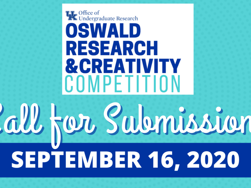 Oswald Research & Creativity Competition: Call for Submissions