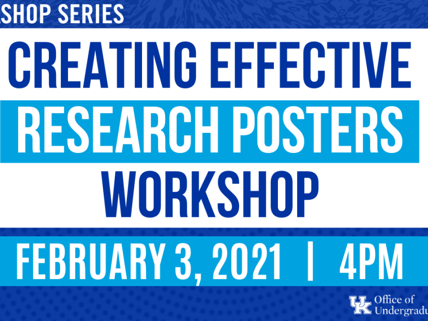 Creating Effective Research Posters Workshop