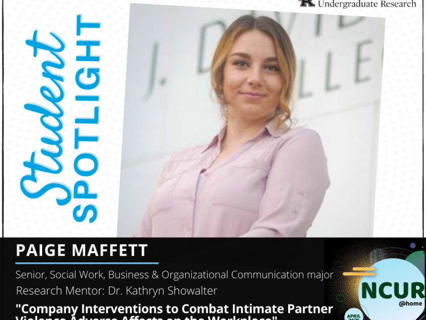 Paige Maffett NCUR Spotlight