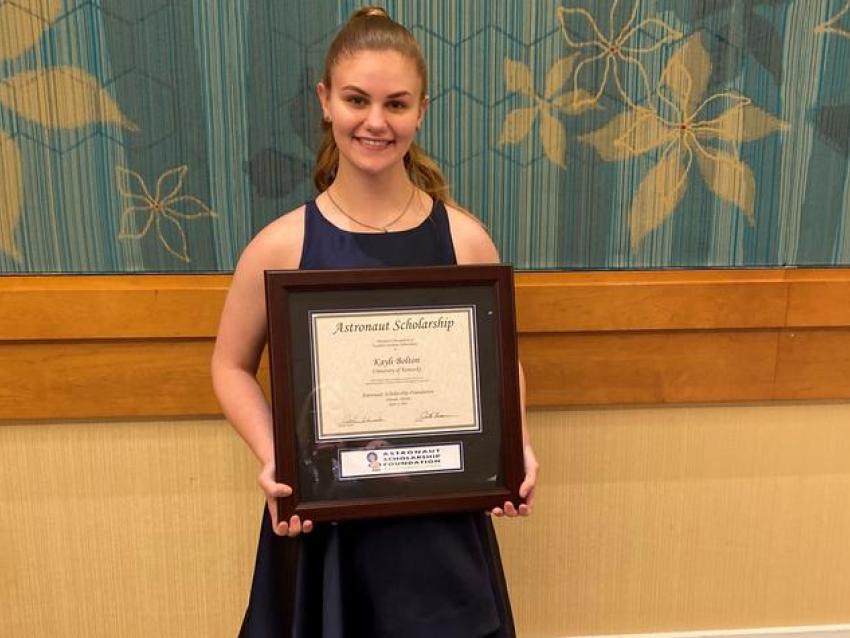 Kayli Bolton Astronaut Scholar research ambassador award