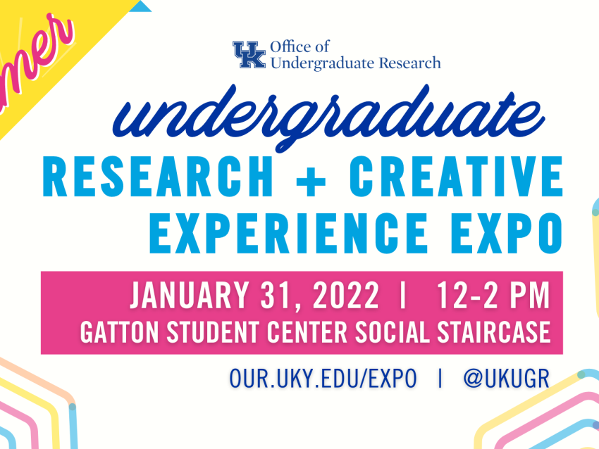 Summer Research and Creative Experience Expo January 31, 2022