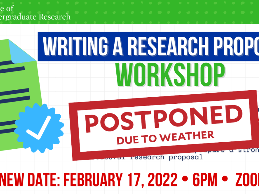 Writing a Research Proposal Workshop