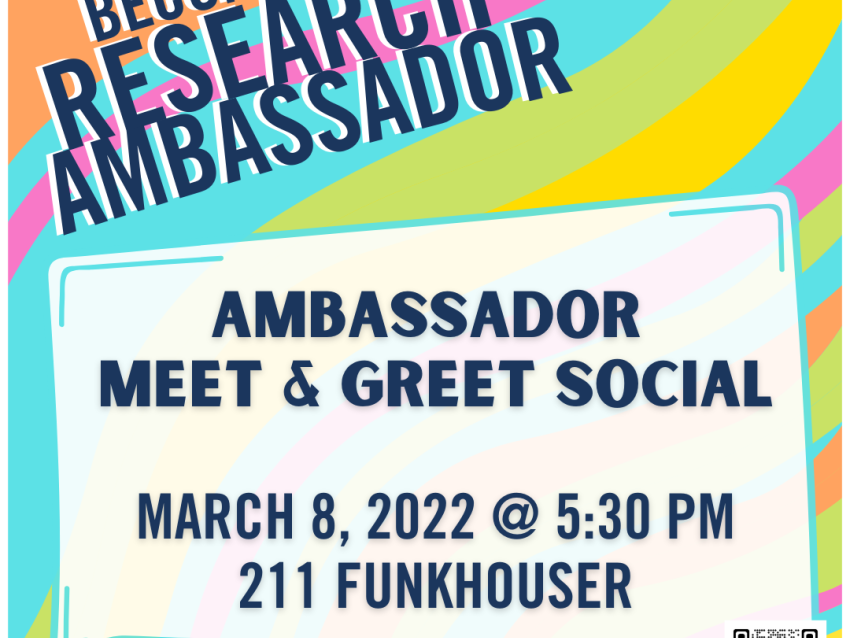 research ambassador meet greet social March 8, 2022