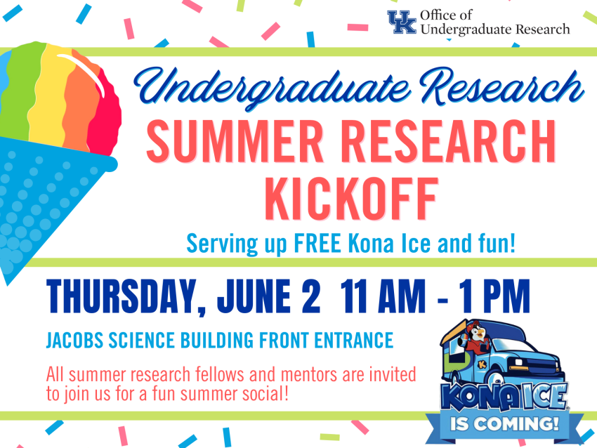 Summer Research Kickoff event June 2, 2022