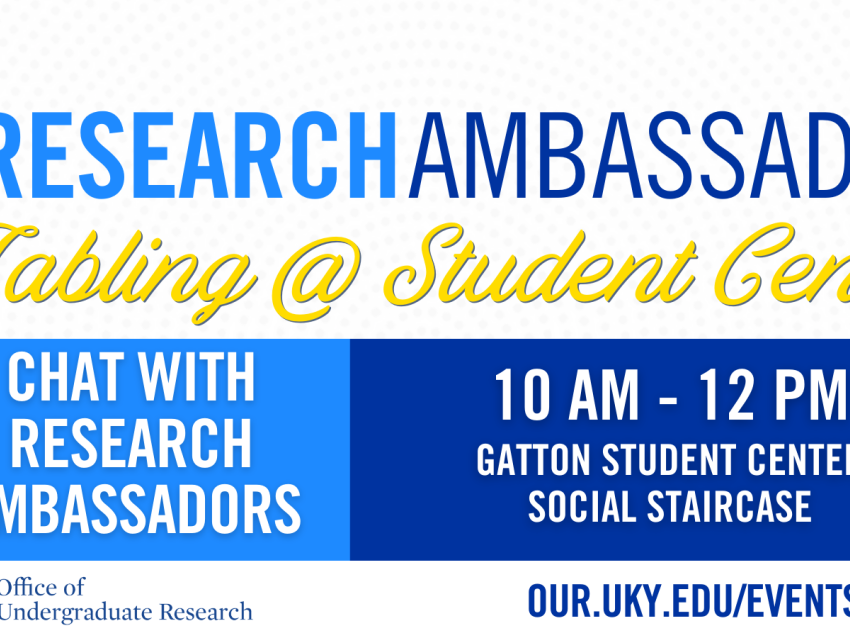 Research Ambassador tabling