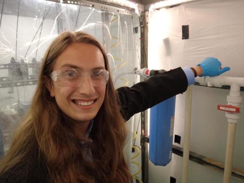 Lucas Bertucci, a UK chemical engineering senior from Louisville, Kentucky, was named the first Lee T. Todd, Jr. Student Innovation Scholarship recipient