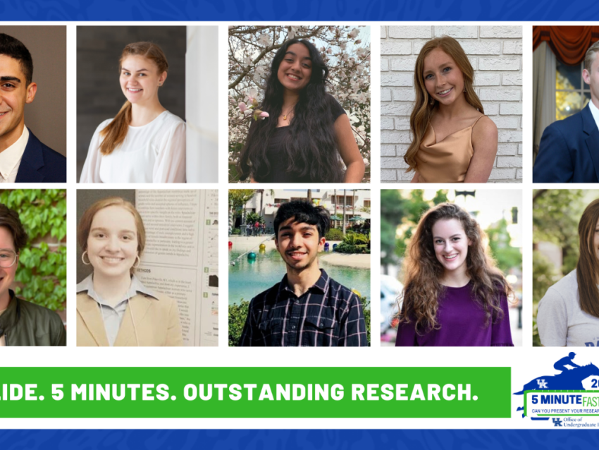2022 5-Minute Fast Track Research Competition finalists