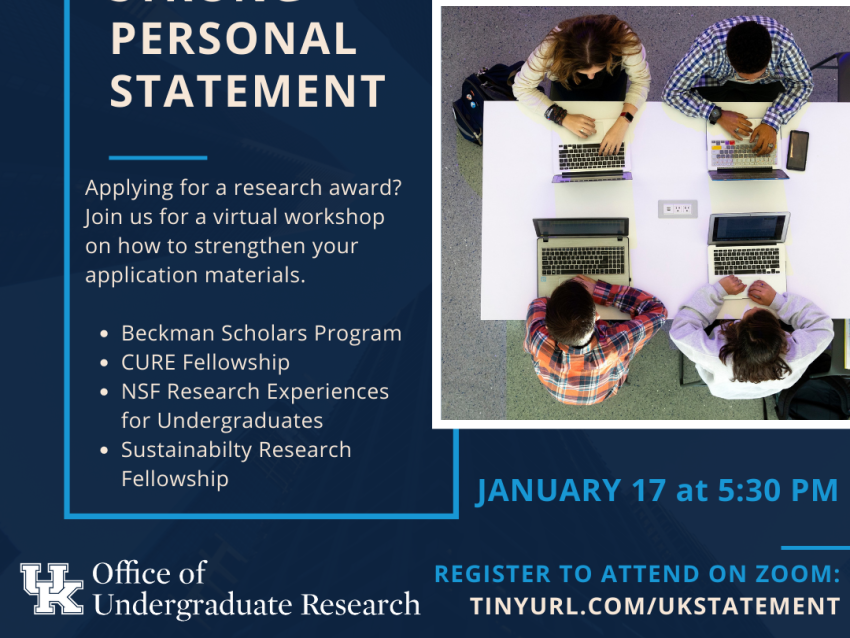 How To Write A Strong Personal Statement Flyer