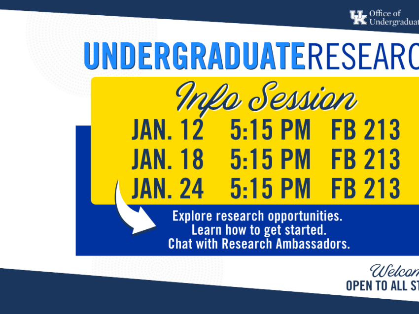 Information Session for Undergraduate Research Graphic