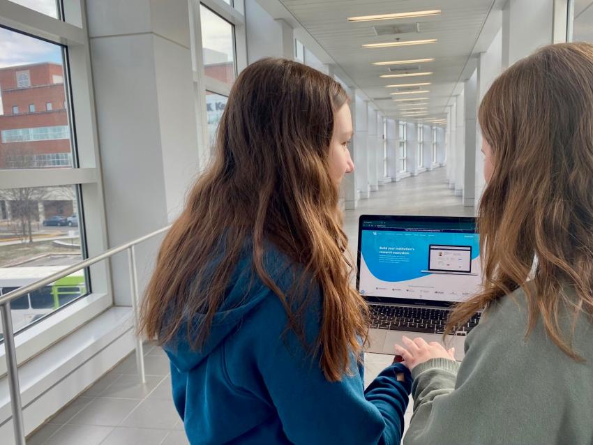 ForagerOne Madison and Shelby connecting with research
