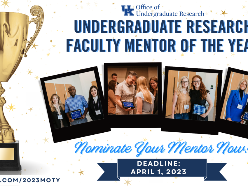 Research mentor of the year award nominations 2023
