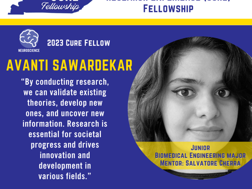 Avanti Sawardekar 2023 CURE Fellow