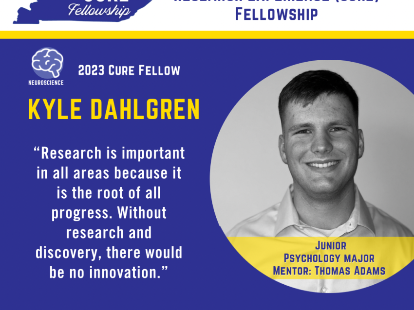 Kyle Dahlgren 2023 CURE Fellow